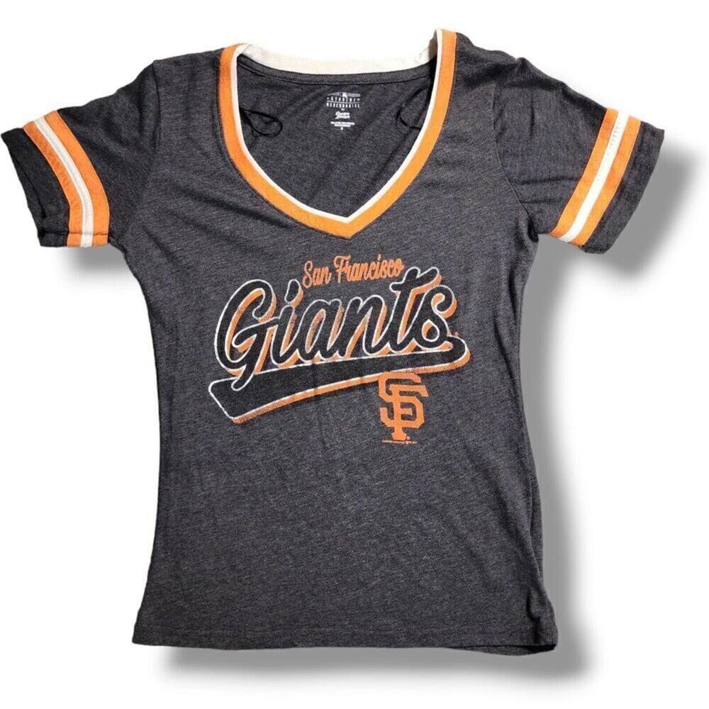 San Francisco Giants Women’s V-Neck T-Shirt - MLB Genuine Merchandise, Size M
